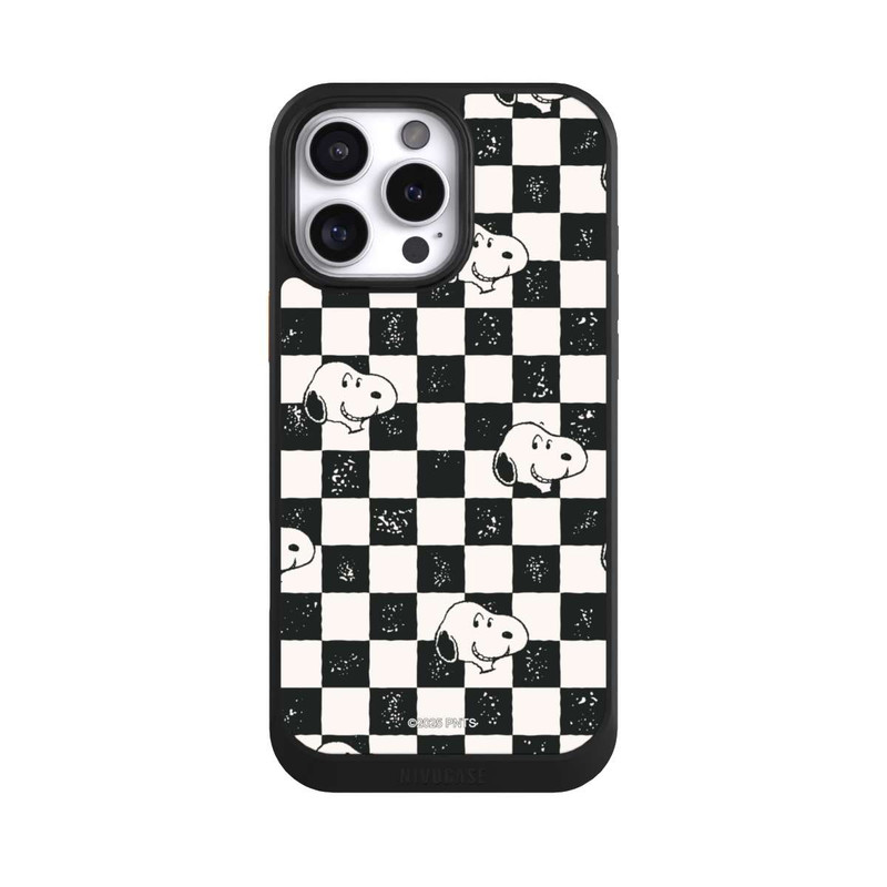 iPhone 16 Pro Max NIVOcore Snoopy Heads Checked Pattern