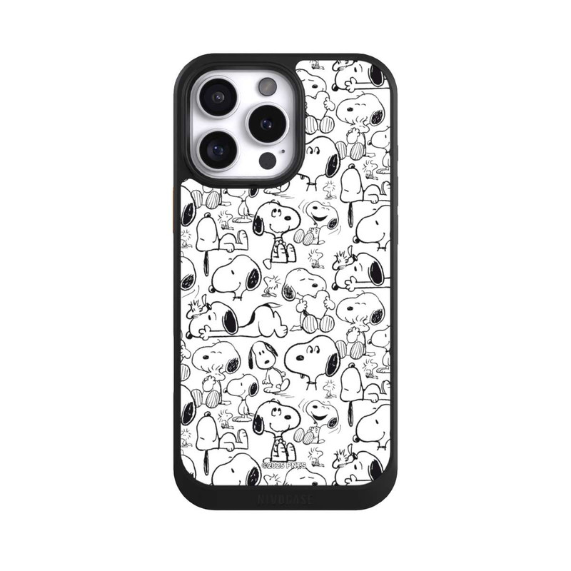 iPhone 16 Pro Max NIVOcore Classic Snoopy Pattern White