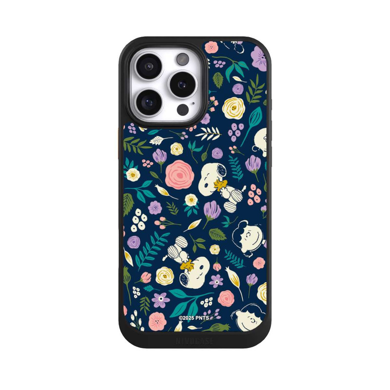 iPhone 16 Pro Max NIVOcore Peanuts Dark Flower Pattern
