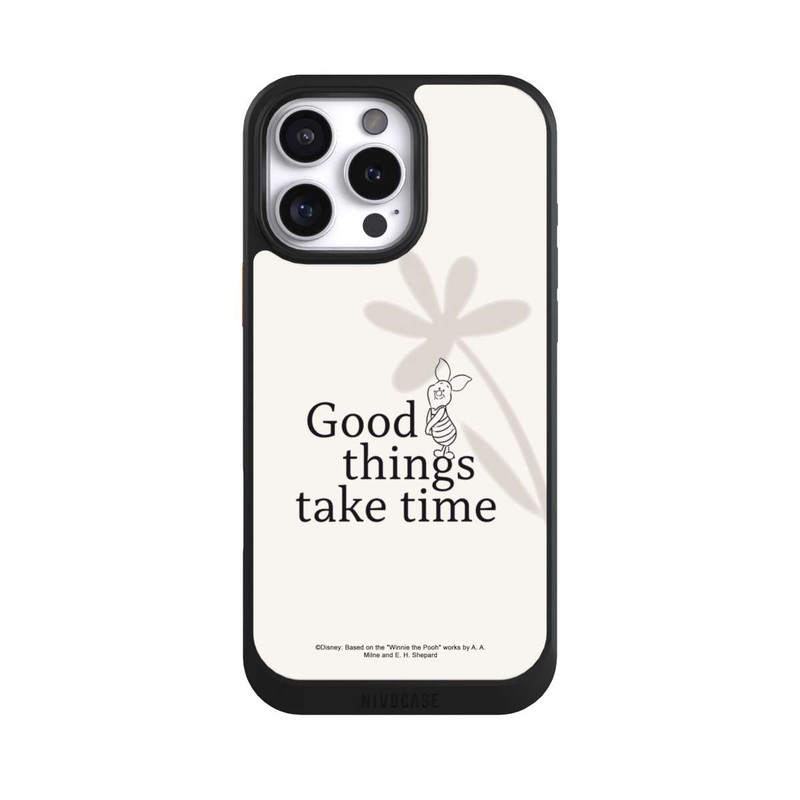 iPhone 16 Pro Max NIVOcore Good Things Take time Piglet