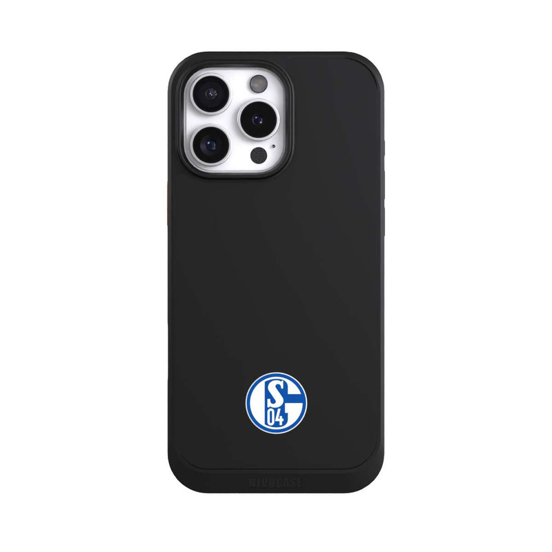 iPhone 16 Pro Max NIVOcore FC Schalke 04 Logo Klein Transparent