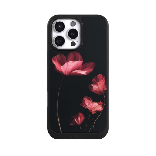 Apple iPhone 16 Pro Max NIVOcore Fleurs Bordeaux Noires