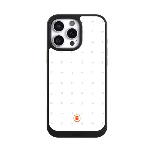 Apple iPhone 16 Pro Max NIVOcore Nivocase Muster Weiss Grau