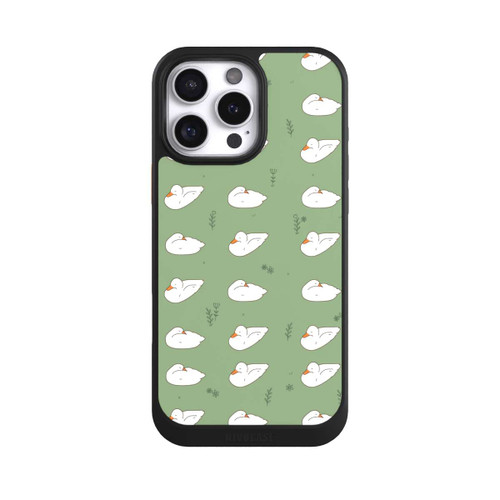 Apple iPhone 16 Pro Max NIVOcore Cartoon Duck Pattern Green