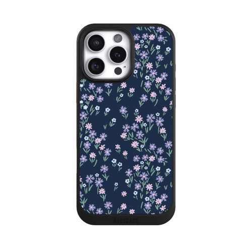 Apple iPhone 16 Pro Max NIVOcore Dark Blue Floral Theme