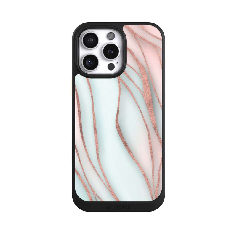 iPhone 16 Pro Max NIVOcore Soft Waves Gold Rose Gold