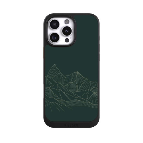 Apple iPhone 16 Pro Max NIVOcore Berg Line Art Grün