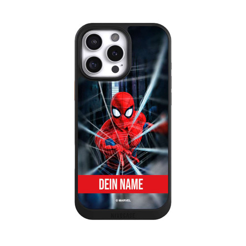 Apple iPhone 16 Pro Max NIVOcore Spiderman Webs in Action customisable