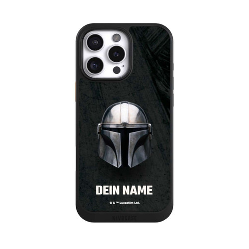 Apple iPhone 16 Pro Max NIVOcore Star Wars Mandalorian Black Helmet customisable