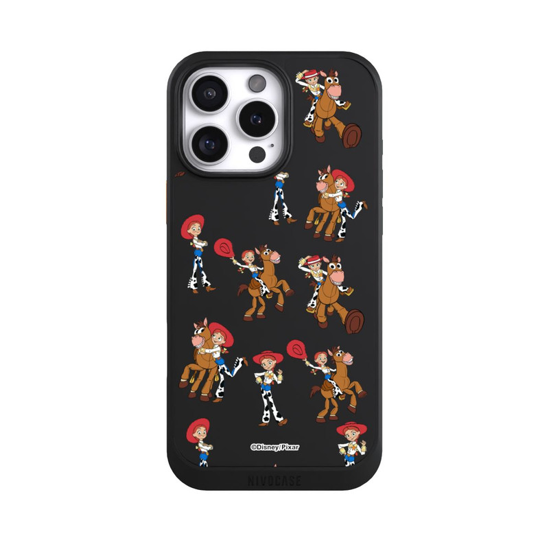 iPhone 16 Pro Max NIVOcore Toy Story 5 Jessie Cowboy Pattern Transparent