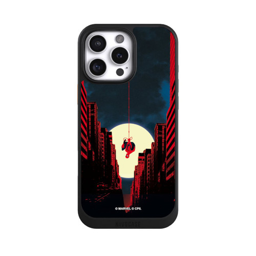 Apple iPhone 16 Pro Max NIVOcore Spider-Man Marvel between Skyscrapers