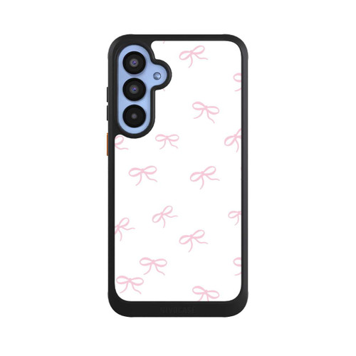 Samsung Galaxy A55 5G NIVOcore Schleifen Muster Rosa Weiß