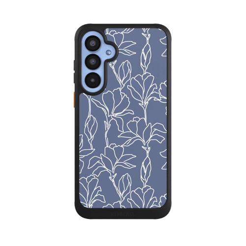 Samsung Galaxy A55 5G NIVOcore Flower Silhouettes on Blue
