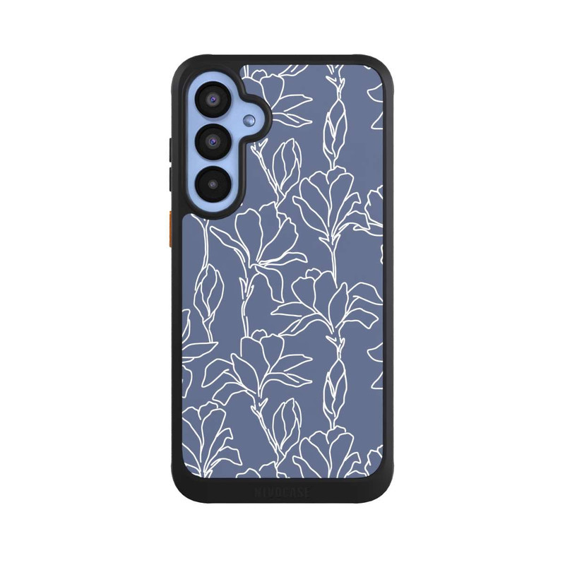 Galaxy A55 5G NIVOcore Flower Silhouettes on Blue