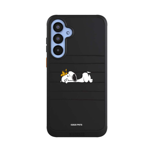 Samsung Galaxy A55 5G NIVOcore Snoopy Woodstock Streifen Peanuts Transparent