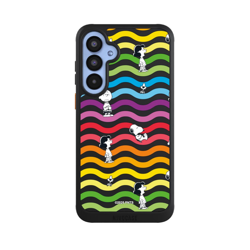 Galaxy A55 5G NIVOcore Snoopy Pattern Rainbow Transparent