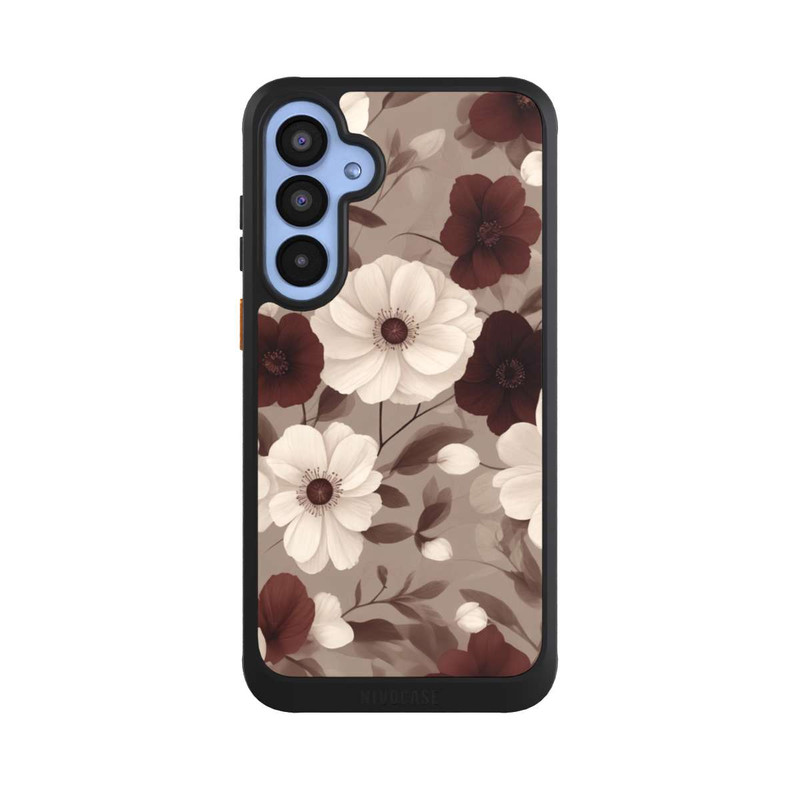 Galaxy A55 5G NIVOcore Negative Flower Bordeaux White with AI