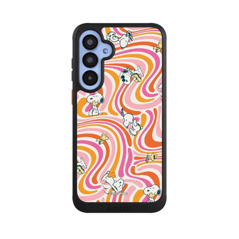 Galaxy A55 5G NIVOcore Peanuts Hippie Pattern Orange