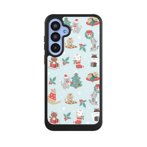 Samsung Galaxy A55 5G NIVOcore festliche Katzen im Winterwunderland