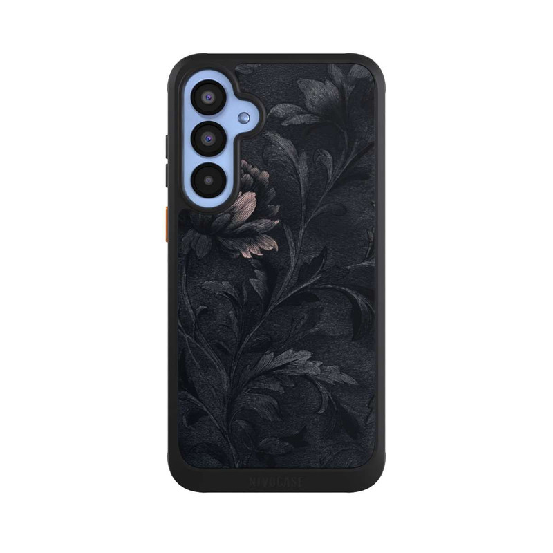 Galaxy A55 5G NIVOcore Dunkles Blumenmuster Vintage