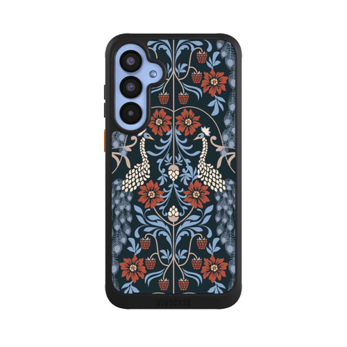Samsung Galaxy A55 5G NIVOcore Vintage Peacock Garden Arts and Crafts Floral Dark