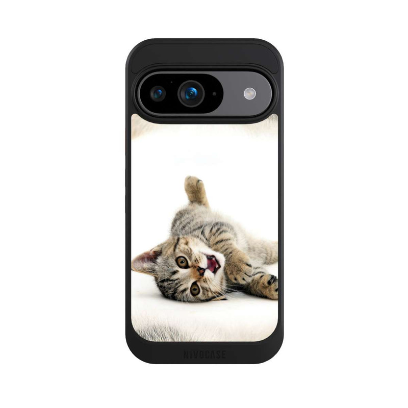 Pixel 9 NIVOcore Cat Rolling around