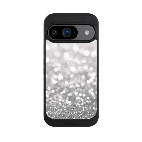 Google Pixel 9 NIVOcore Pluie de Paillettes Argentées Look