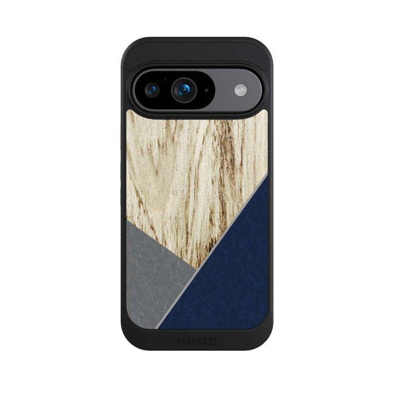 Pixel 9 NIVOcore Bois Graphique Bleu