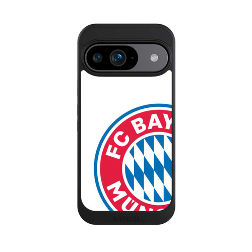Google Pixel 9 NIVOcore Großes FCB Logo Weiß