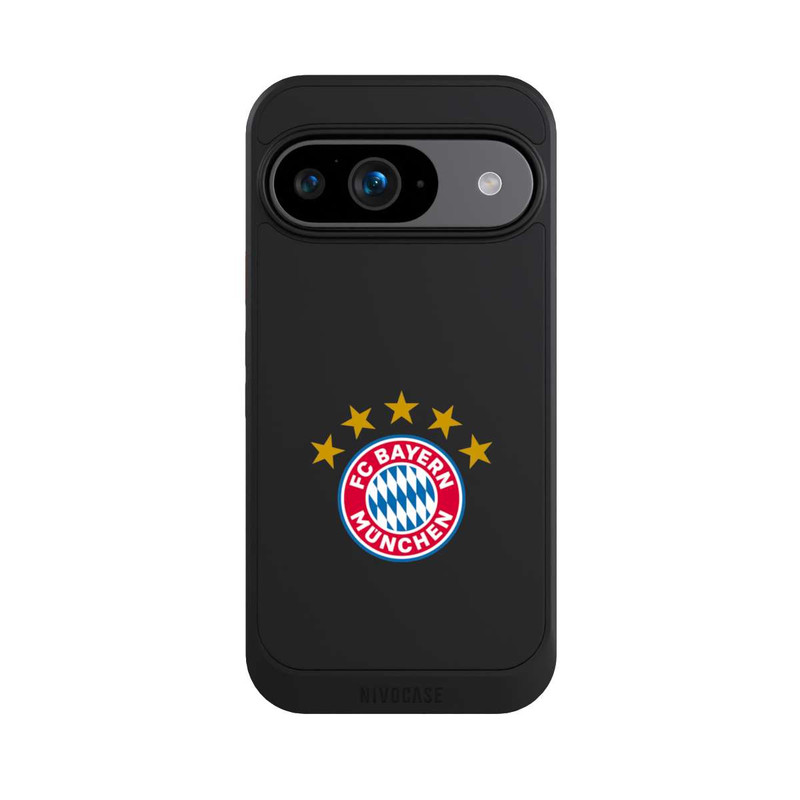 Pixel 9 NIVOcore FCB Logo mit Sterne - ohne Hintergrund