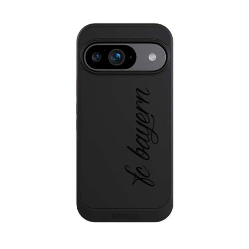 Google Pixel 9 NIVOcore Schwarzes FCB Girlmotiv - ohne Hintergrund