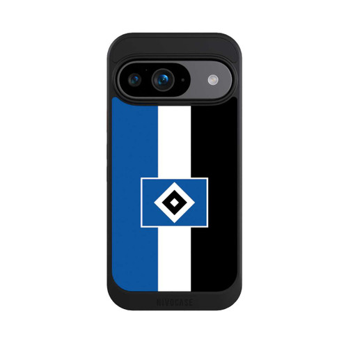 Google Pixel 9 NIVOcore HSV Streifen - Blau-Weiß-Schwarz