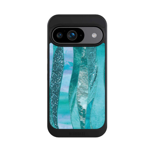 Google Pixel 9 NIVOcore glamouröser Glitzerlook blau
