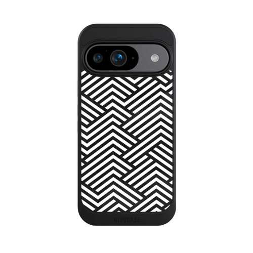 Google Pixel 9 NIVOcore Schwarz und Weiß ZigZag
