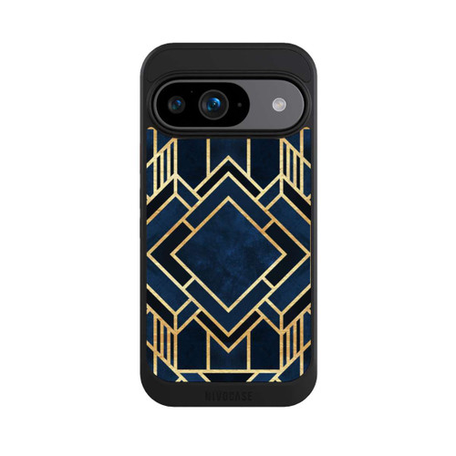 Google Pixel 9 NIVOcore Impression Art Déco Bleu Or