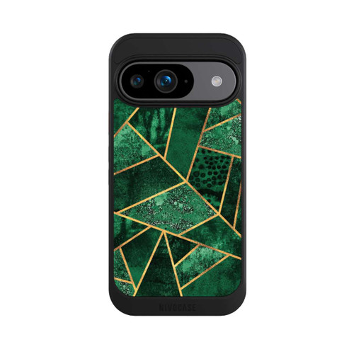 Google Pixel 9 NIVOcore Tief Smaragdgrün Golddruck