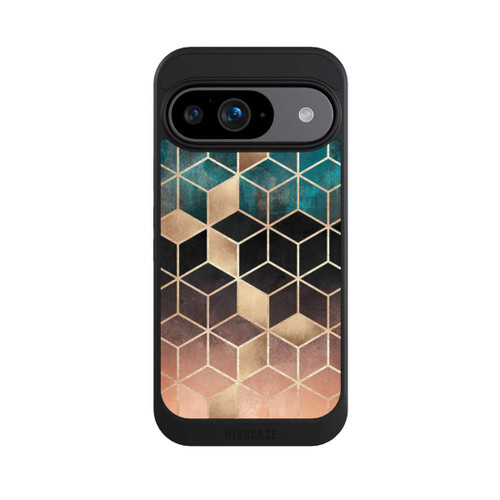 Google Pixel 9 NIVOcore Ombre Traum Würfel Gold Druck