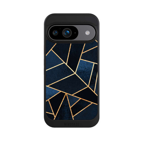 Google Pixel 9 NIVOcore Imprimé Pierre Or Marine