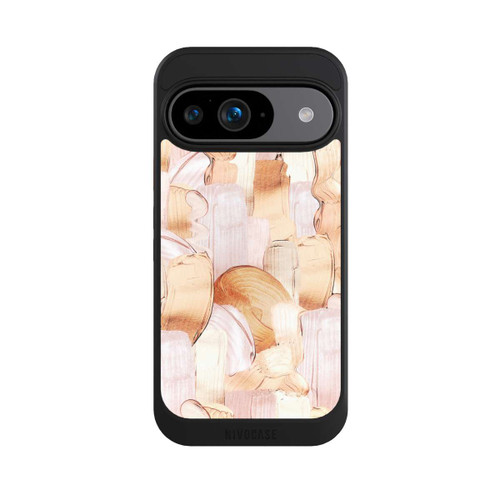 Google Pixel 9 NIVOcore Weiß/Gold Pinsel Muster