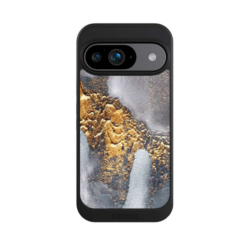 Google Pixel 9 NIVOcore Beton-Gold-Glitzerlook