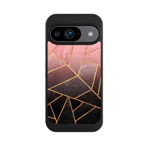 Google Pixel 9 NIVOcore Imprimé Pierre Or Rose Et Noir