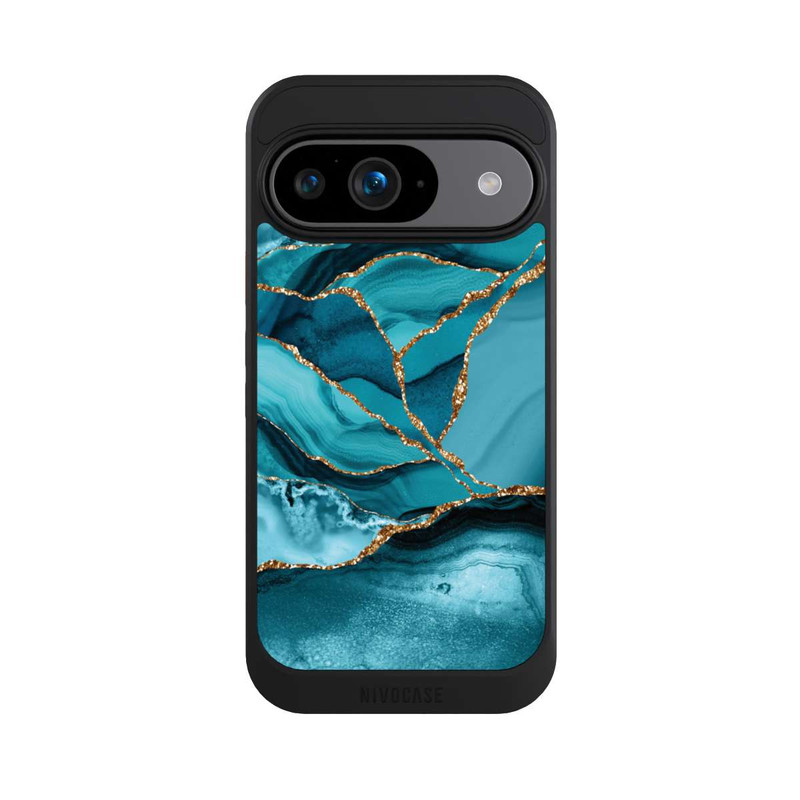 Pixel 9 NIVOcore Eisblaue Marmor Landschaft