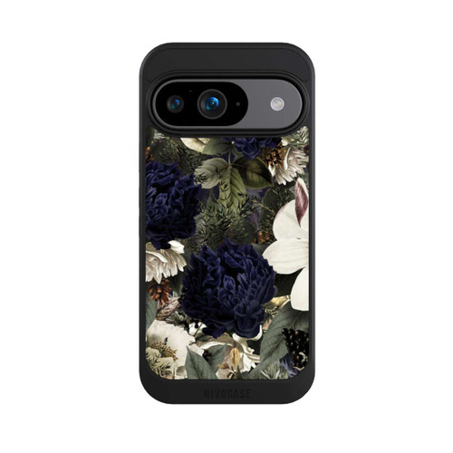 Google Pixel 9 NIVOcore Dunkle Mitternachts Barock Vintage Blumen