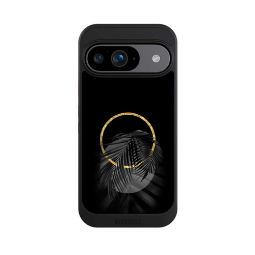 Google Pixel 9 NIVOcore tropische Blätter schwarz