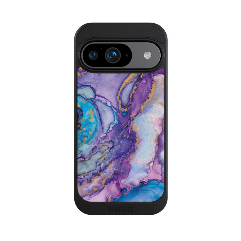 Pixel 9 NIVOcore Strudel lila und blau