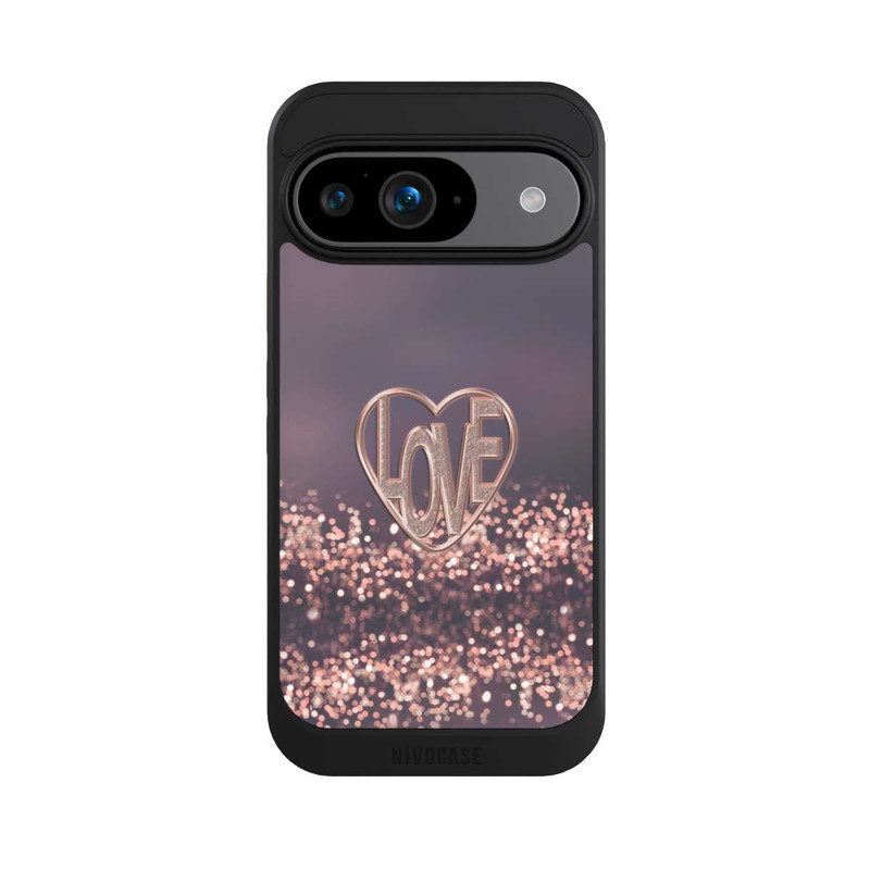 Pixel 9 NIVOcore LOVE Glitzerrosa