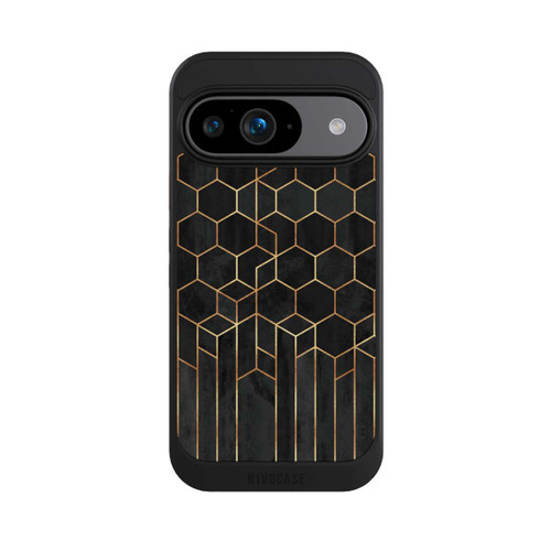 Google Pixel 9 NIVOcore Hexagones noirs