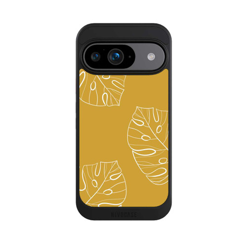 Google Pixel 9 NIVOcore Leaves Mustard Background
