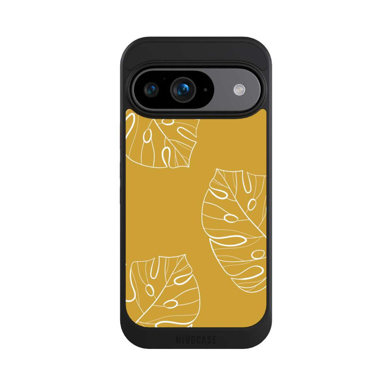Pixel 9 NIVOcore Leaves Mustard Background