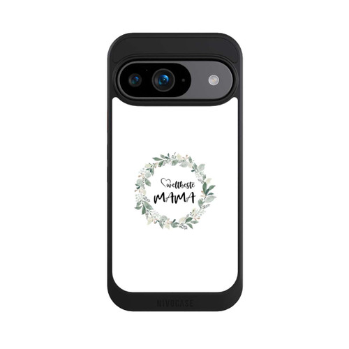 Google Pixel 9 NIVOcore Weltbeste Mama Blumenkranz